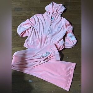 Juicy Couture Light Pink Velour Tracksuit